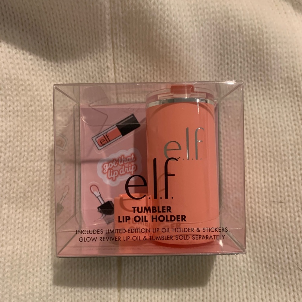 E.L.F tumbler lip oil holder coral fixation